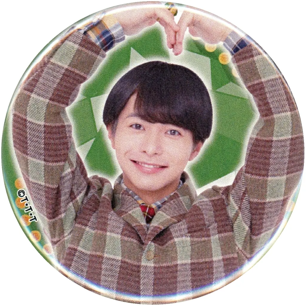 USED) Badge - No.1 Sentai Gozyuger (猛原禽次郎 フルカラー缶バッジ